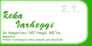 reka varhegyi business card